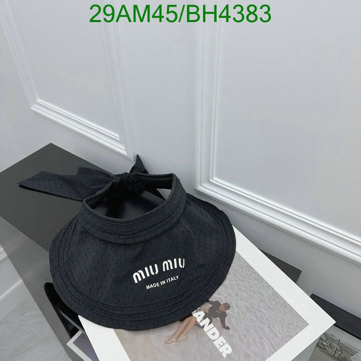 Yupoo miumiu hat bucket black logo BH4383