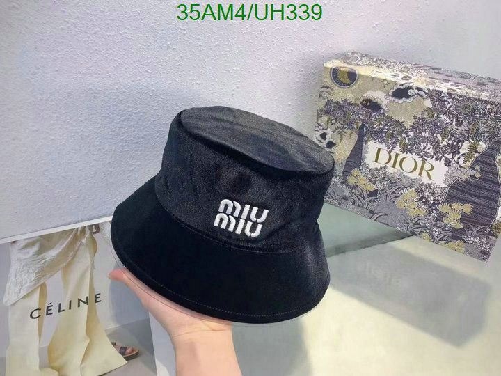 Yupoo miumiu hat bucket black logo UH339