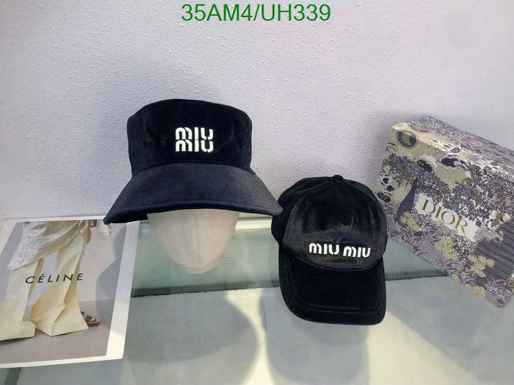Yupoo miumiu hat bucket black logo UH339