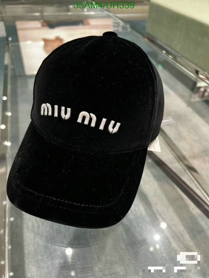 Yupoo miumiu hat bucket black logo UH339