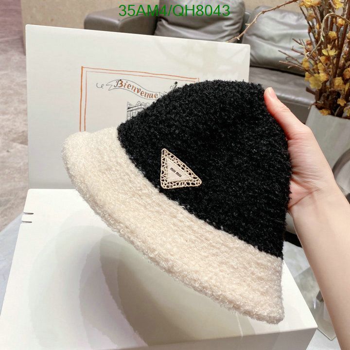 Yupoo miumiu hat bucket cream fuzzy QH8043