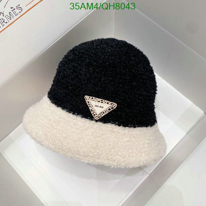 Yupoo miumiu hat bucket cream fuzzy QH8043