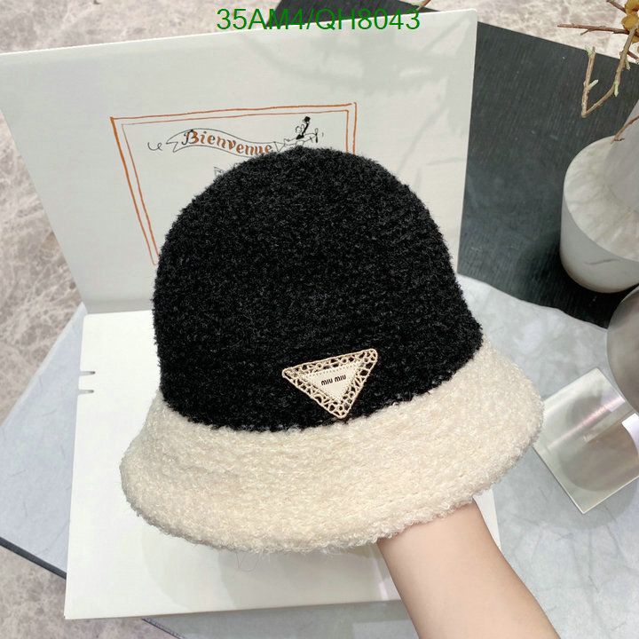 Yupoo miumiu hat bucket cream fuzzy QH8043