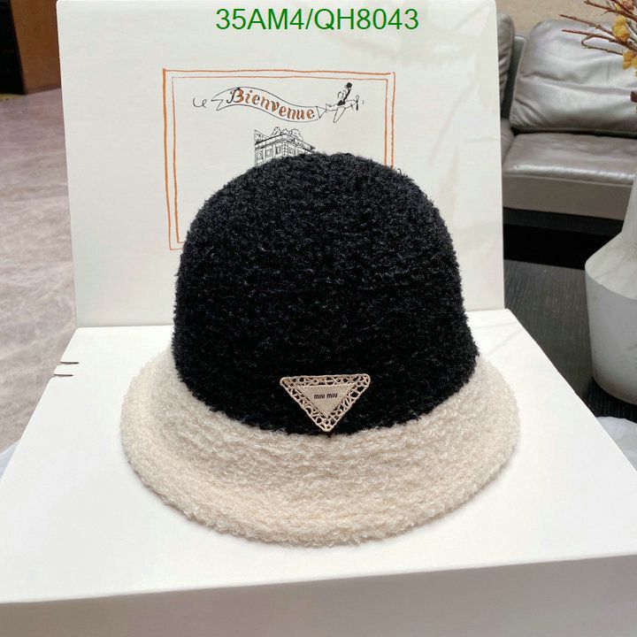 Yupoo miumiu hat bucket cream fuzzy QH8043
