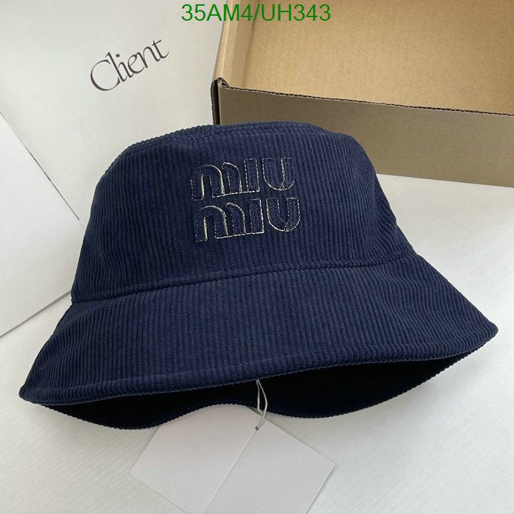 Yupoo miumiu hat bucket navy embroidered UH343