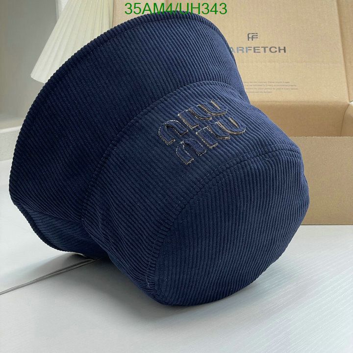 Yupoo miumiu hat bucket navy embroidered UH343