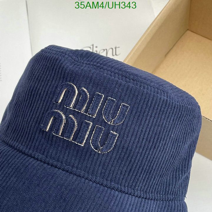 Yupoo miumiu hat bucket navy embroidered UH343