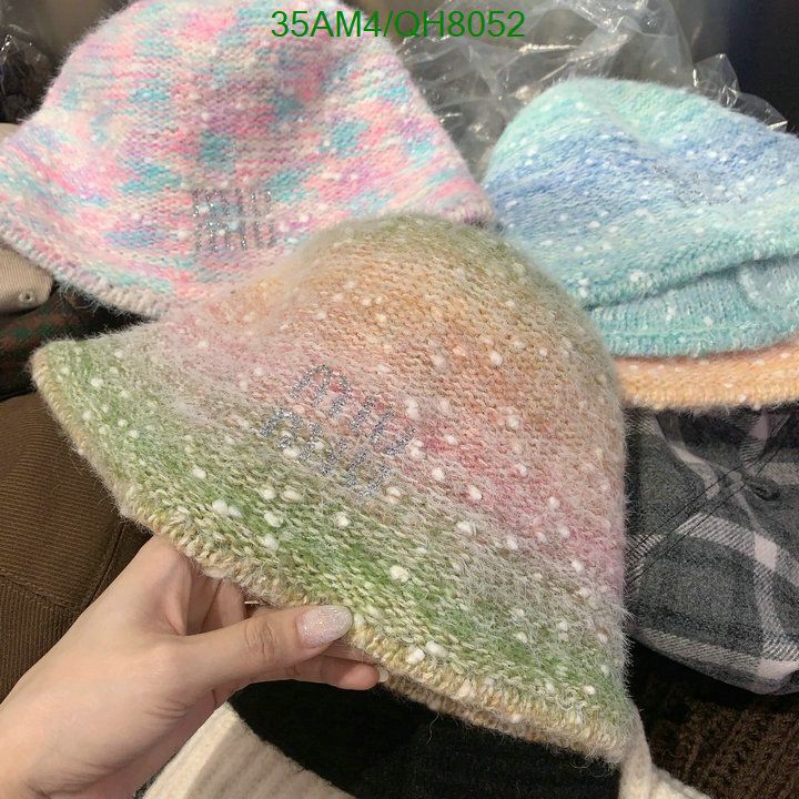 Yupoo miumiu hat bucket pink blue checked QH8052