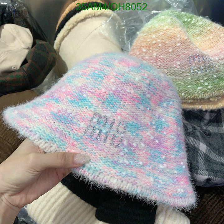 Yupoo miumiu hat bucket pink blue checked QH8052