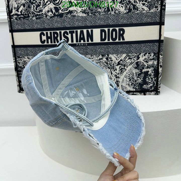 Yupoo miumiu hat distressed blue denim adjustable DH8127