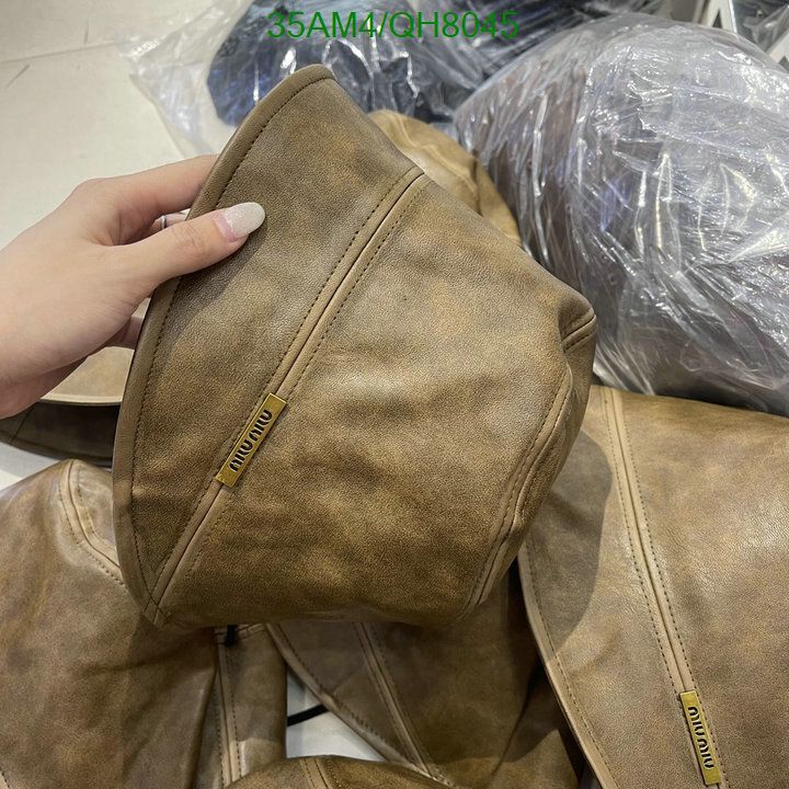 Yupoo miumiu hat fedora brown gold chain QH8045