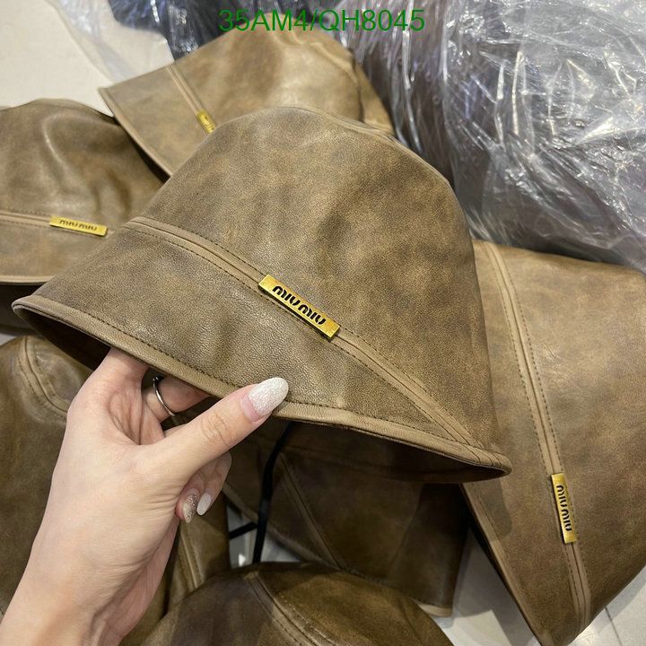 Yupoo miumiu hat fedora brown gold chain QH8045