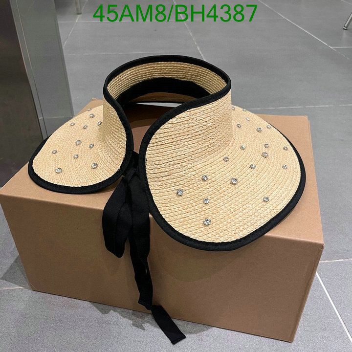 Yupoo miumiu hat visor beige pattern BH4387