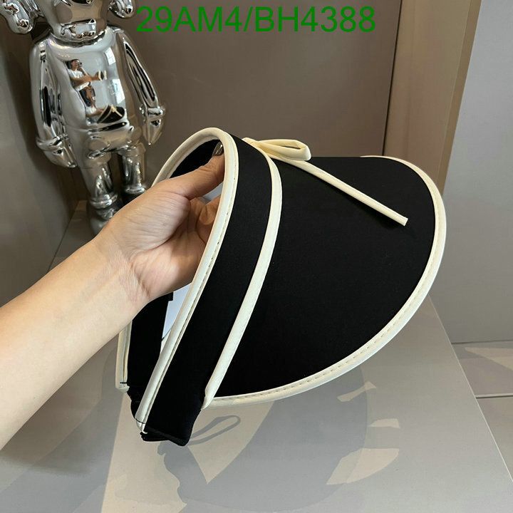 Yupoo miumiu hat visor black white stripe BH4388
