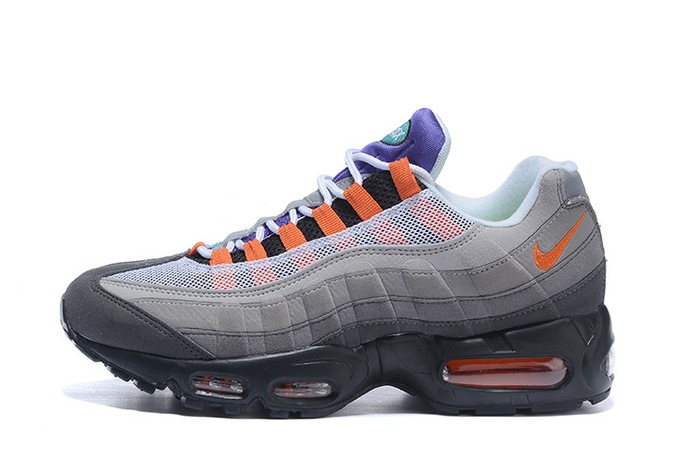 Nike Air Max 95 OG QS “BLACK∕SAFETY ORANGE∕VOLT”彩虹带 810374 078 36 46(2AEC)