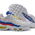 Nike Wmns air max 95 TT 全新三原色 日本限定 “白蓝灯芯绒浅粉”AQ4138 101 36 46(37D6)