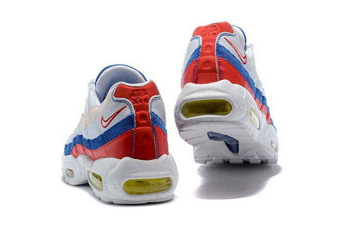 Nike Wmns air max 95 TT 全新三原色 日本限定 “白蓝灯芯绒浅粉”AQ4138 101 36 46(37D6)