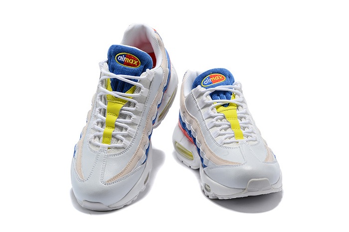 Nike Wmns air max 95 TT 全新三原色 日本限定 “白蓝灯芯绒浅粉”AQ4138 101 36 46(37D6)