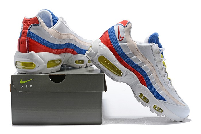 Nike Wmns air max 95 TT 全新三原色 日本限定 “白蓝灯芯绒浅粉”AQ4138 101 36 46(37D6)