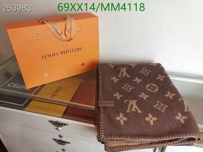 Yupoo LV blanket Brown