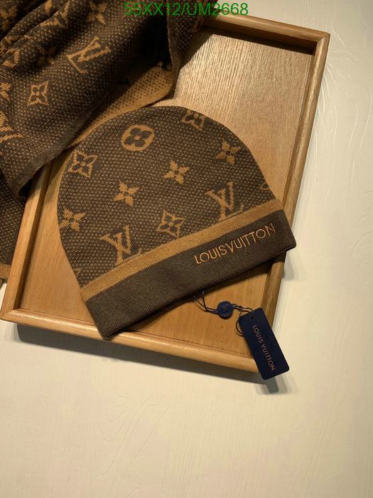 Yupoo LV scarf gloves Brown