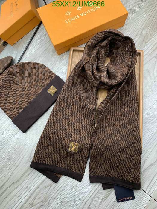 Yupoo LV scarf set Brown