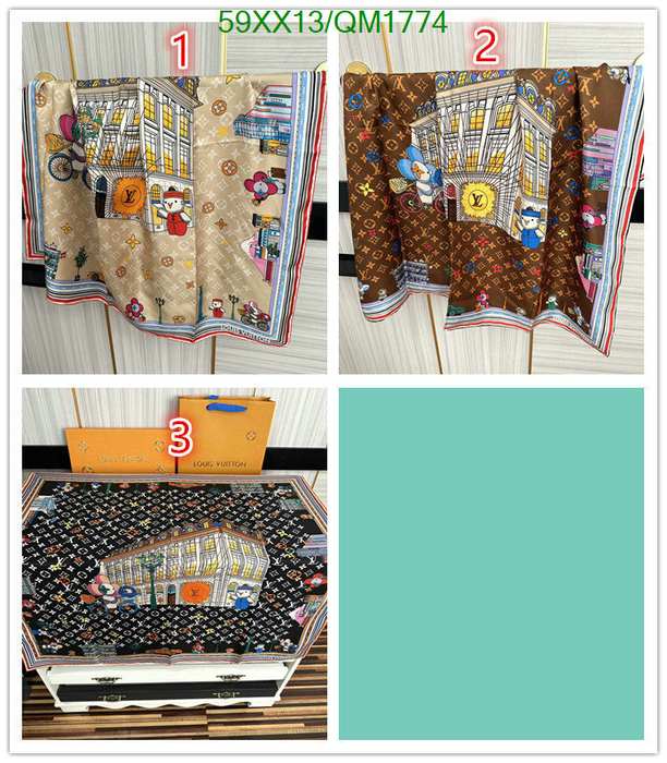 Yupoo LV scarf Beige 006