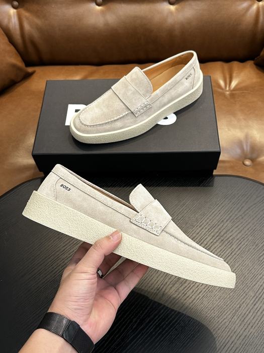 BOSS Men shoes Stylish Tote with sleek design Beige 01A