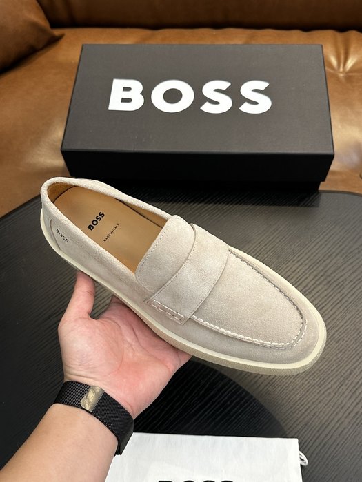 BOSS Men shoes Stylish Tote with sleek design Beige 01A