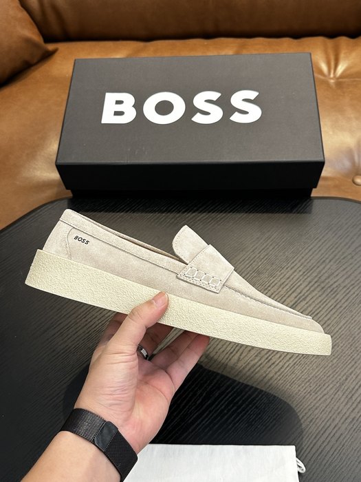 BOSS Men shoes Stylish Tote with sleek design Beige 01A