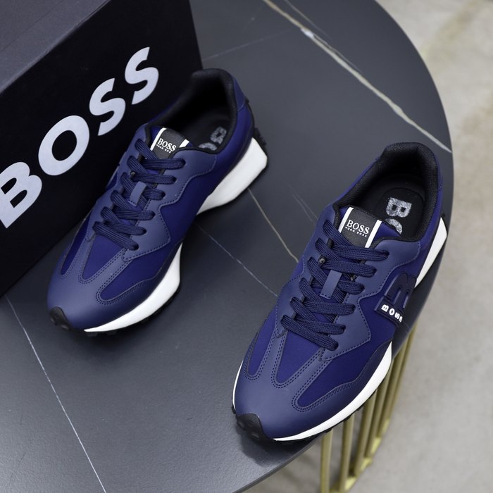 BOSS Men shoes Tote bag with stylish features Navy 01A
