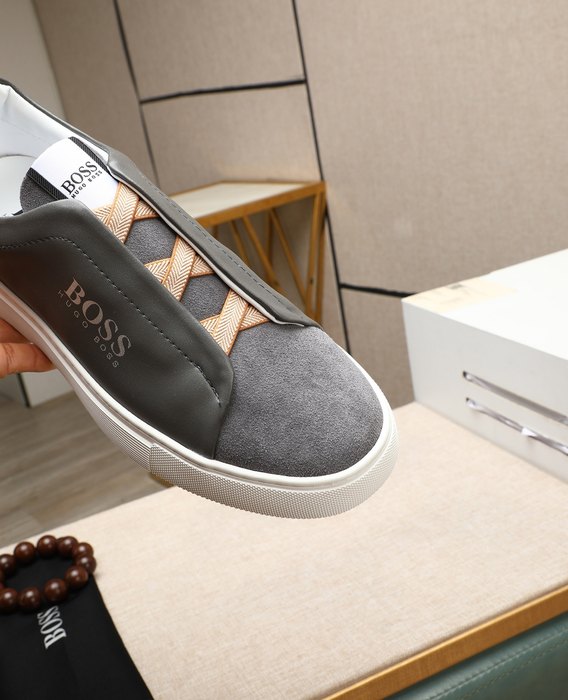 BOSS Men shoes Tote with minimalist design traits Grey 01A