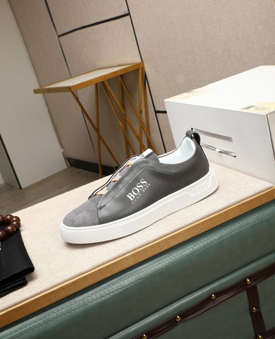 BOSS Men shoes Tote with minimalist design traits Grey 01A