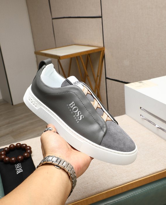 BOSS Men shoes Tote with minimalist design traits Grey 01A