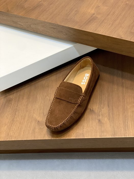 BOSS Men shoes Tote with stylish leather features Brown 01A