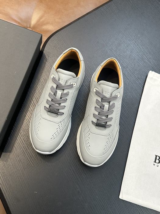 BOSS Men shoes Tote with stylish traits Grey 01A