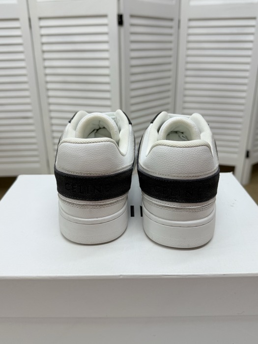 Celine Block Low Lace up Sneakers Black