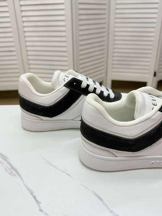 Celine Block Low Lace up Sneakers Black