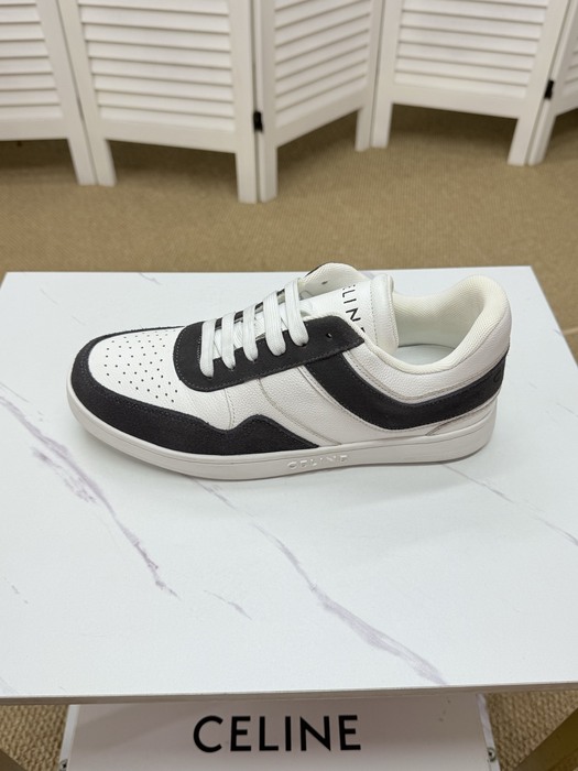 Celine Block Low Lace up Sneakers Black