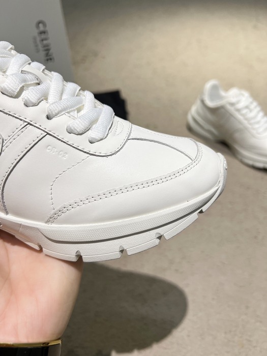 Celine Block Low Top Chunky Sneakers White