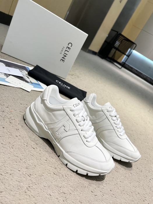 Celine Block Low Top Chunky Sneakers White