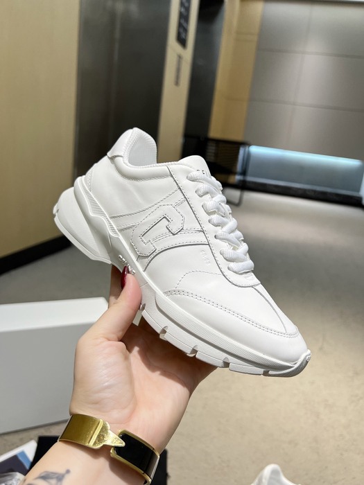 Celine Block Low Top Chunky Sneakers White