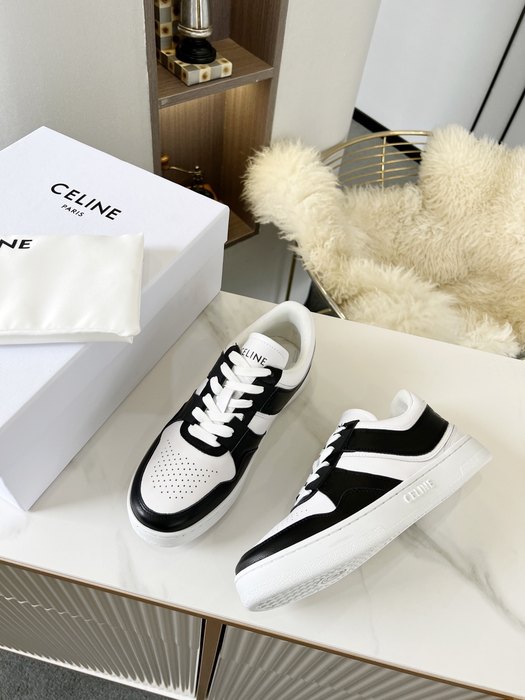 Celine Block Low Top Lace  Black