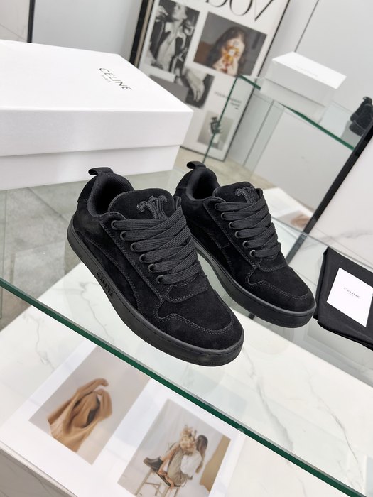 Celine Block Low Top S Black