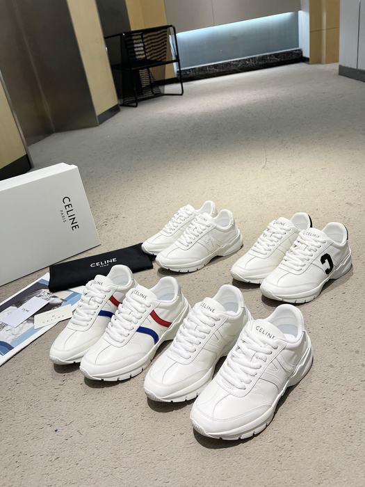 Celine Block Low top Lace  White