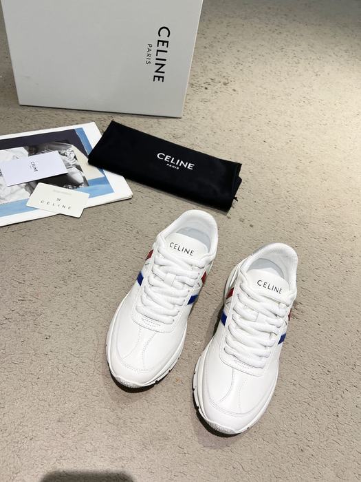 Celine Block Low top Lace  White