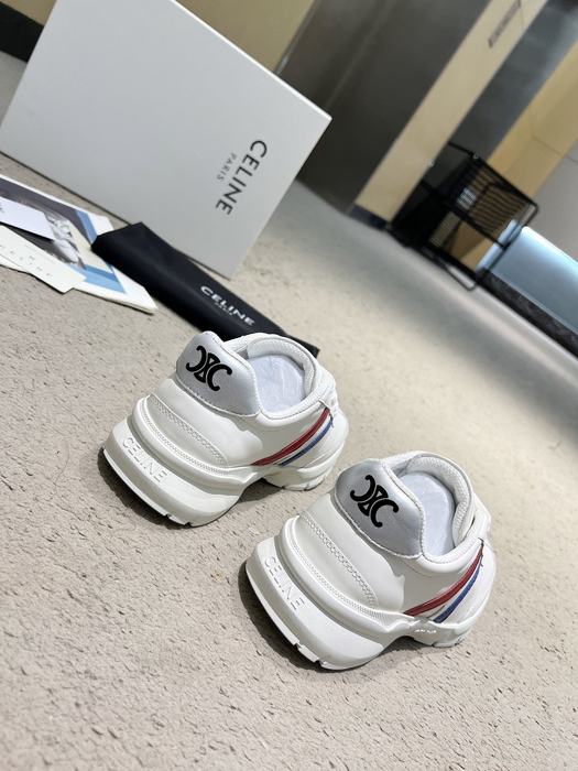 Celine Block Low top Lace  White