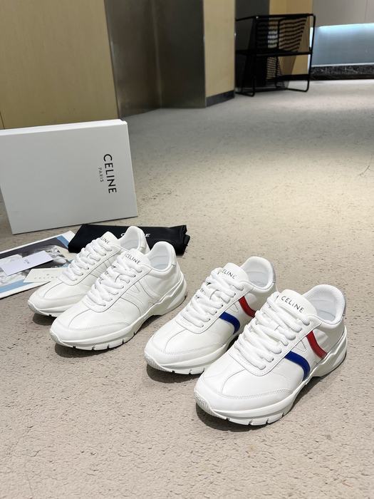 Celine Block Low top leather White