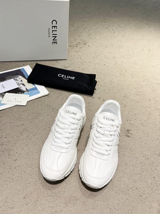 Celine Block Low top leather White