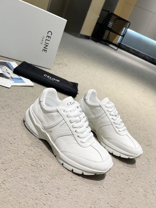 Celine Block Low top leather White